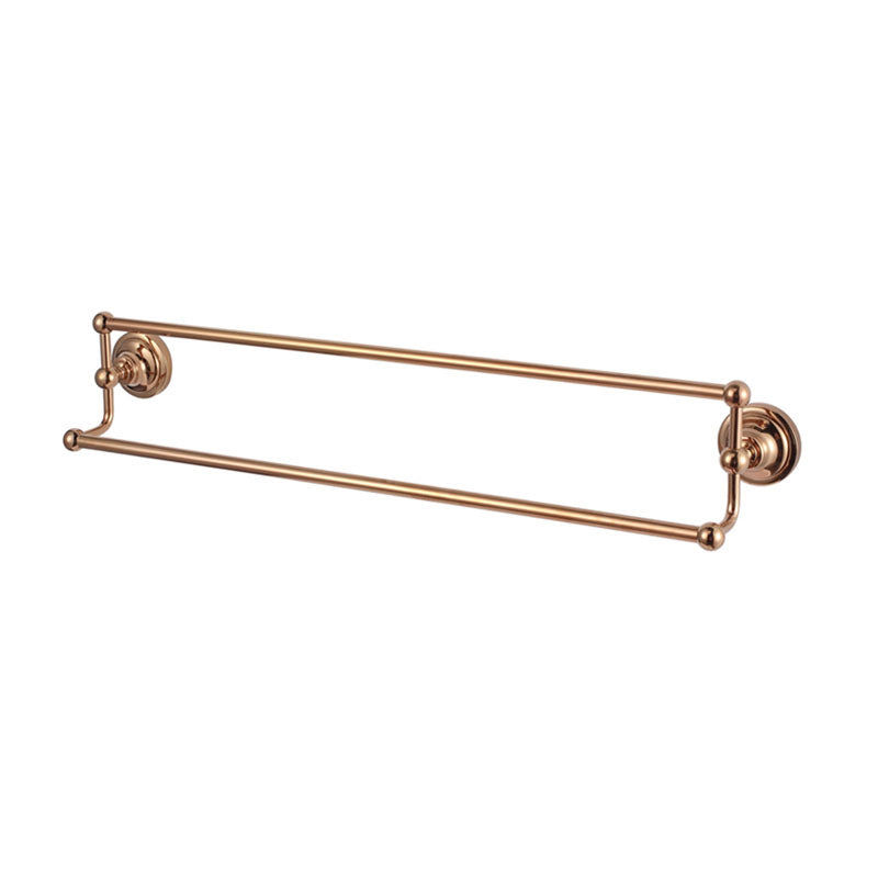 Aalto Rose Gold Double Towel Bar (66cm)