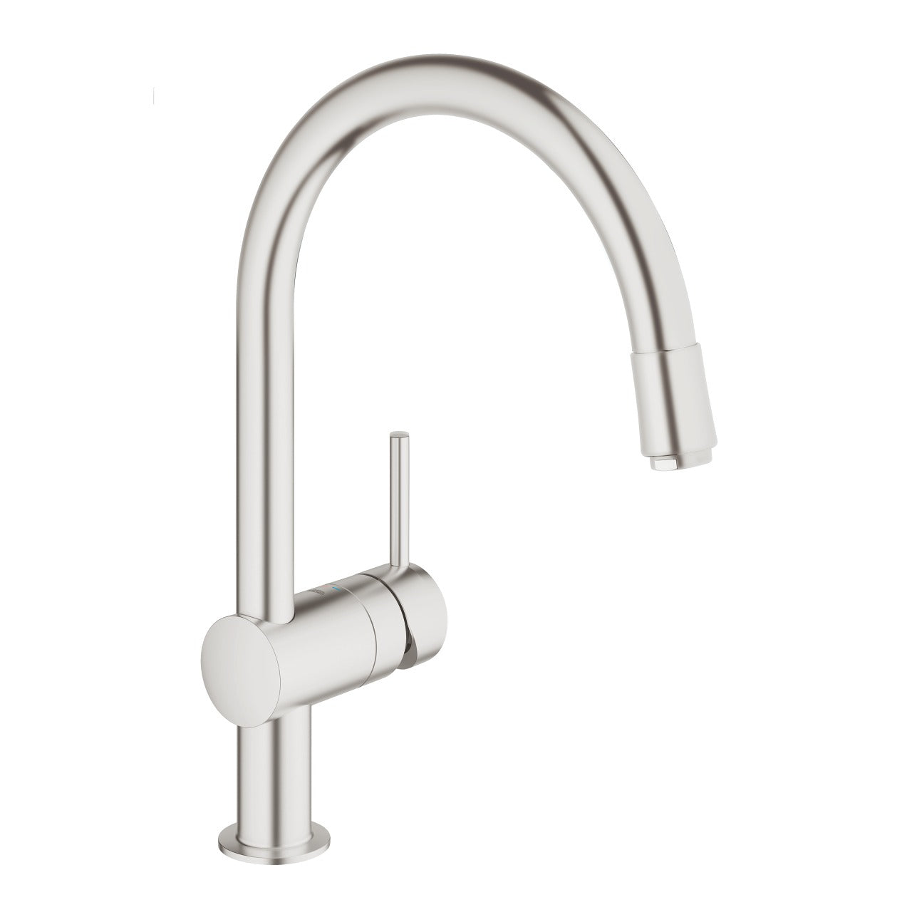 Grohe 32918DC0 Minta C-Spout SuperSteel Pull-Out Sink Mixer