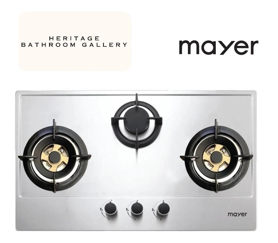 Mayer MMSS773HI 75cm 3 Burner Stainless Steel Gas Hob
