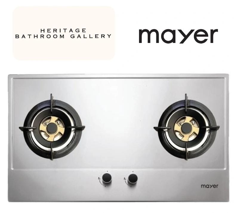 Mayer MMSS882HI 86cm 2 Burner Stainless Steel Gas Hob