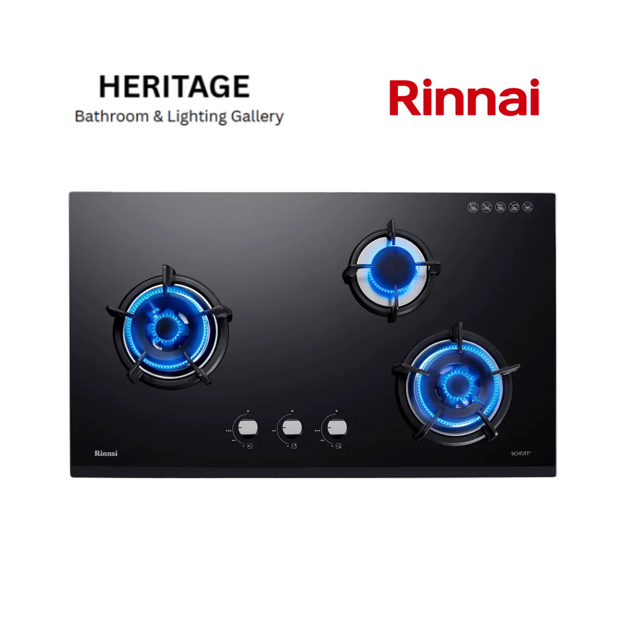 RINNAI  RB-93UG 3 BURNER HOB