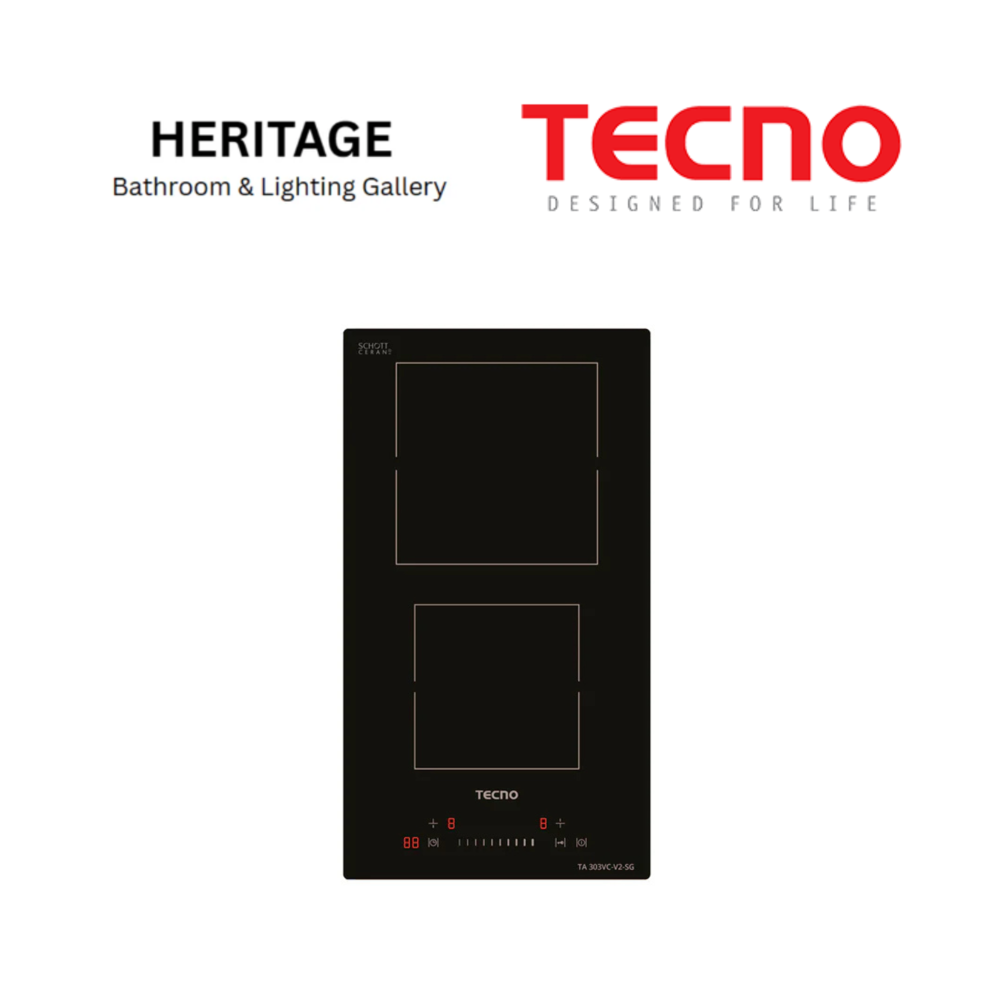 Tecno 30cm Vitro-ceramic Cooker Hob