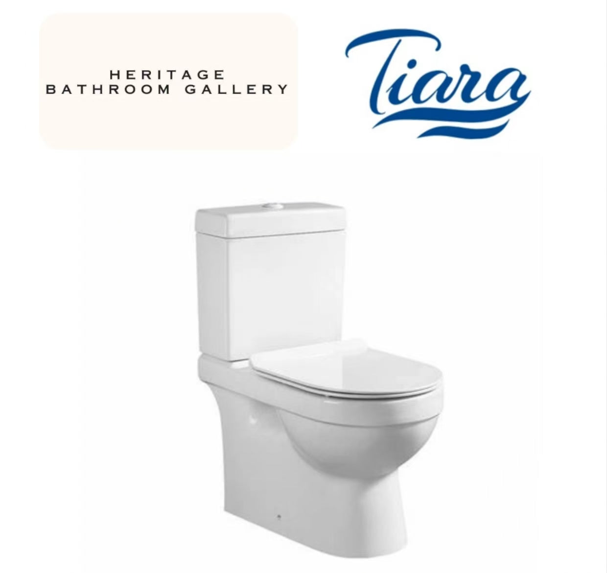 Tiara WC- T268 Two-Piece Toilet Bowl (Wash Down Flush)