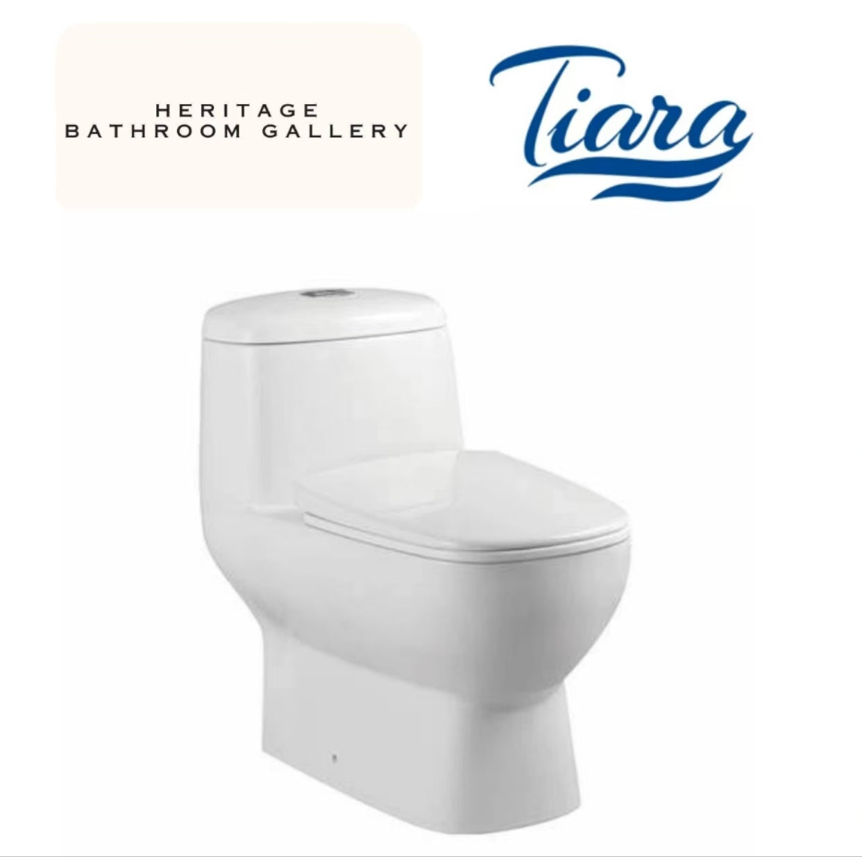 Tiara WC-522 One-Piece Toilet Bowl (Rimless Flush)