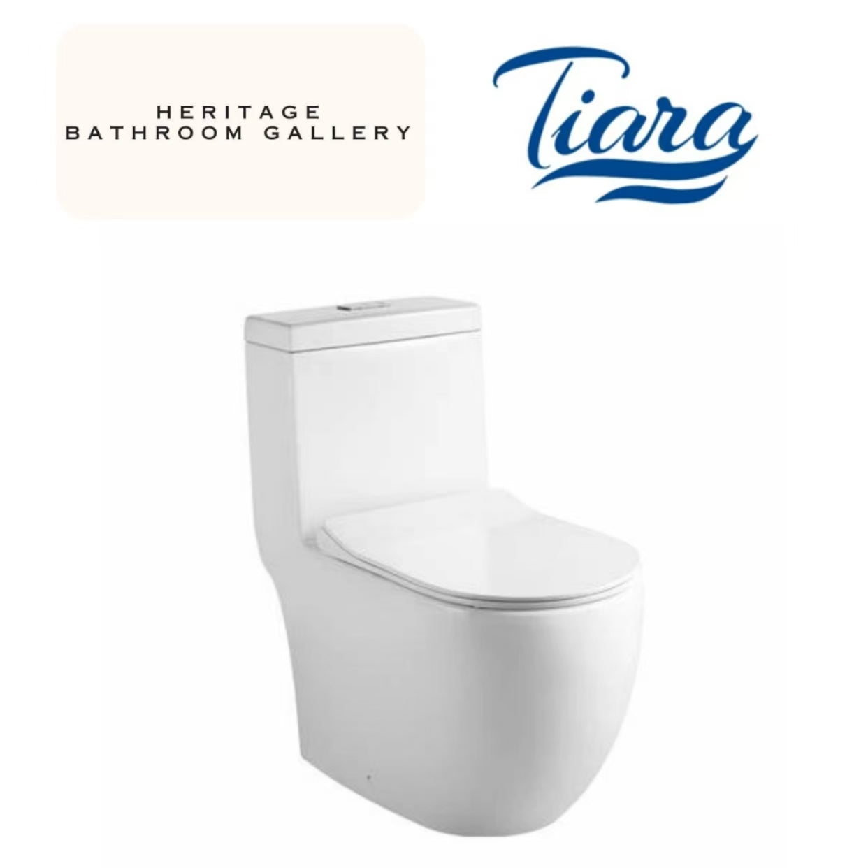 Tiara T538 One-Piece Toilet Bowl (Rimless Flush)