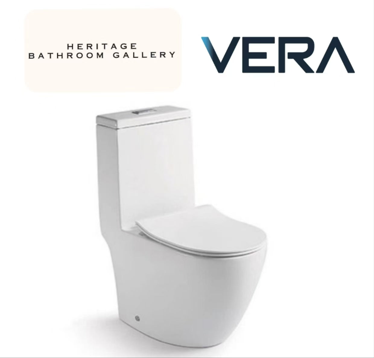Vera A032R One-Piece Toilet Bowl (Rimless Flush)