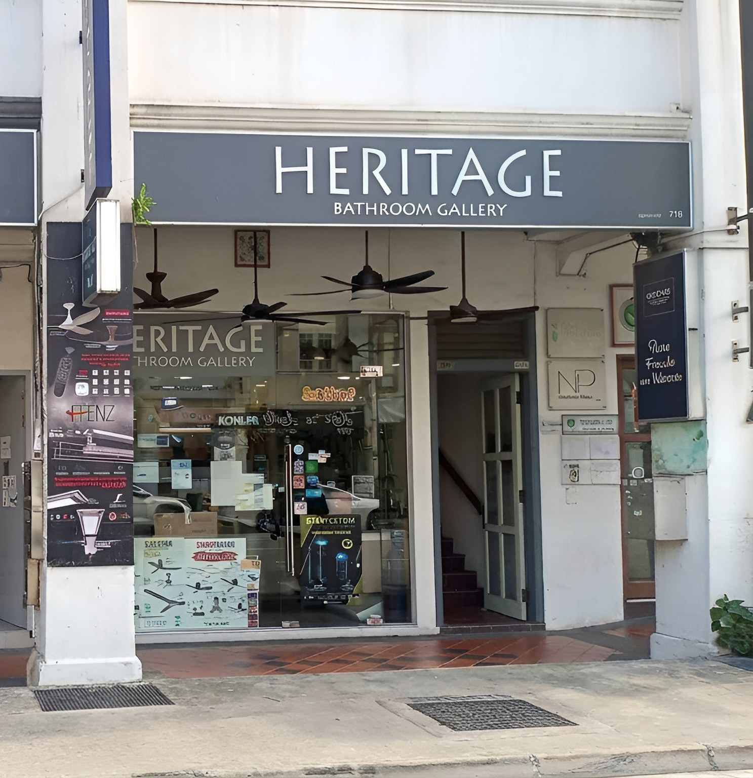 Heritage Bathroom Gallery storefront at 718 Geylang Road